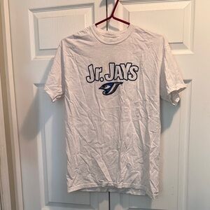 Gildan White Jr. JAYS Graphic Tee with Blue Logo